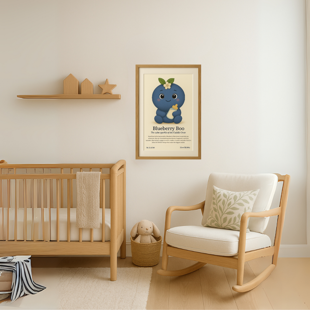 Blueberry Boo Cuddle Crew Nursery Picture