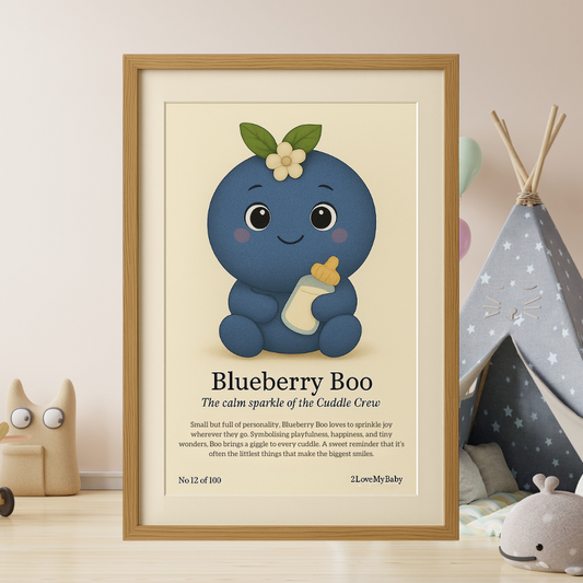 Blueberry Boo Cuddle Crew Nursery Picture